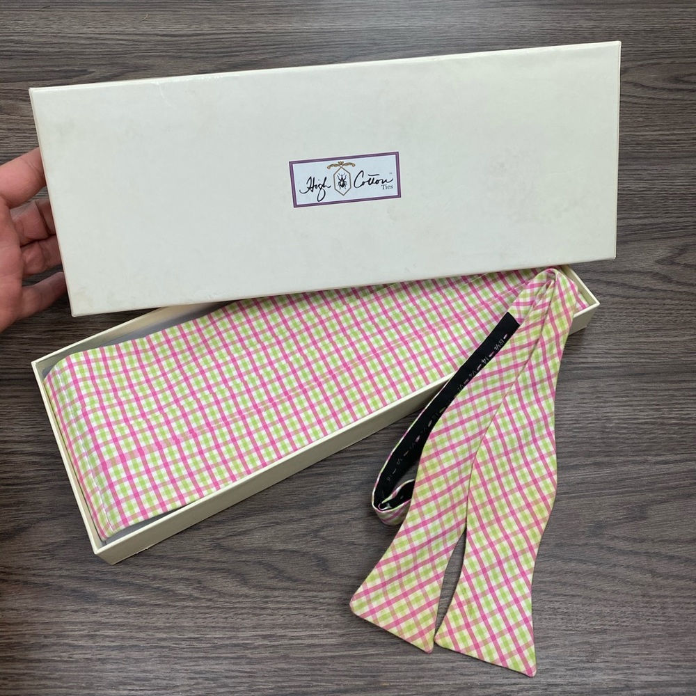 High Cotton NEW Pink & Green Gingham Formal Set